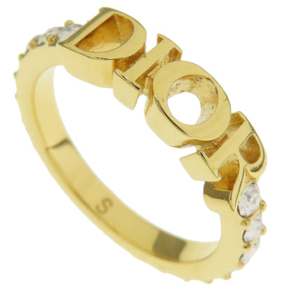 CHRISTIAN DIOR logo Ring Metal Ladies [Used]