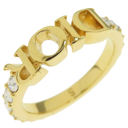 CHRISTIAN DIOR logo Ring Metal Ladies [Used]