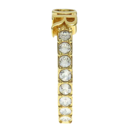 CHRISTIAN DIOR logo Ring Metal Ladies [Used]