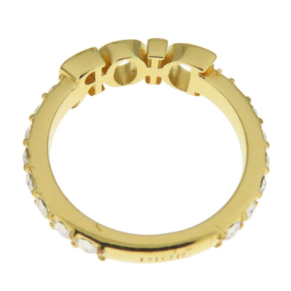 CHRISTIAN DIOR logo Ring Metal Ladies [Used]