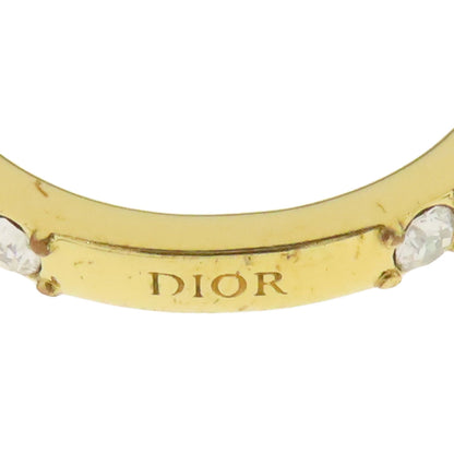 CHRISTIAN DIOR logo Ring Metal Ladies [Used]