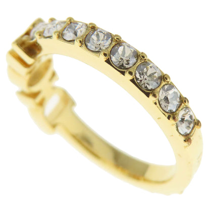 CHRISTIAN DIOR logo Ring Metal Ladies [Used]