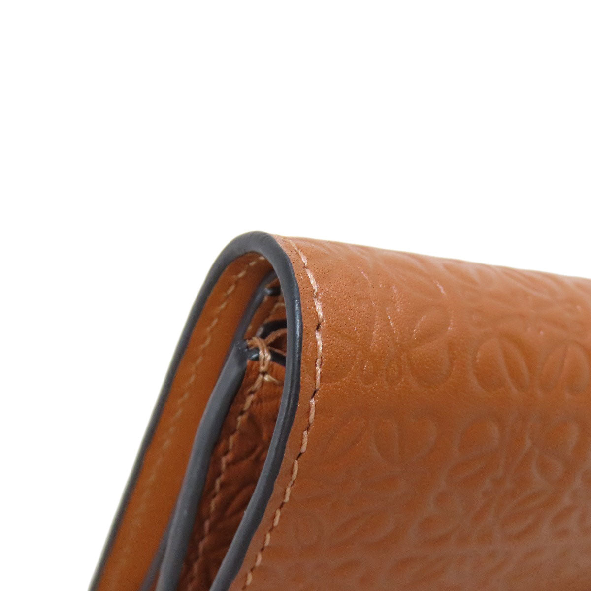 LOEWE Repeat Vertical Wallet Small Bifold Wallet with Coin Pocket Calf Ladies [Used]