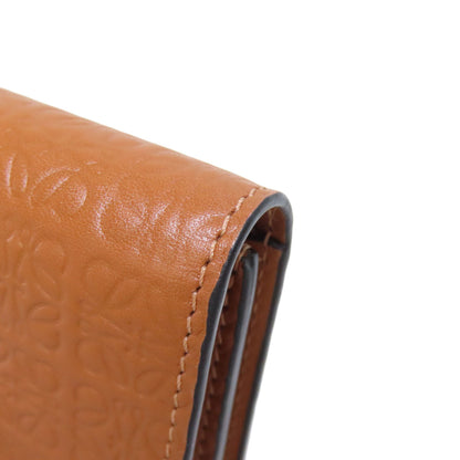 LOEWE Repeat Vertical Wallet Small Bifold Wallet with Coin Pocket Calf Ladies [Used]