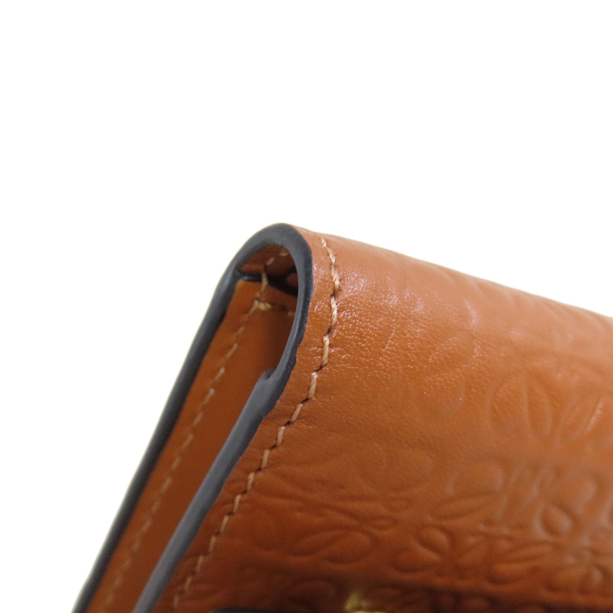 LOEWE Repeat Vertical Wallet Small Bifold Wallet with Coin Pocket Calf Ladies [Used]