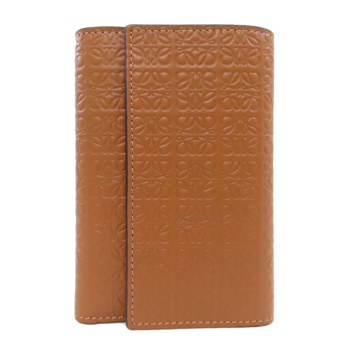 LOEWE Repeat Vertical Wallet Small Bifold Wallet with Coin Pocket Calf Ladies [Used]