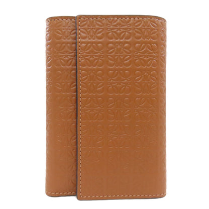 LOEWE Repeat Vertical Wallet Small Bifold Wallet with Coin Pocket Calf Ladies [Used]