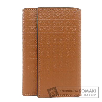 LOEWE Repeat Vertical Wallet Small Bifold Wallet with Coin Pocket Calf Ladies [Used]