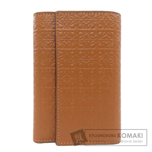 LOEWE Repeat Vertical Wallet Small Bifold Wallet with Coin Pocket Calf Ladies [Used]