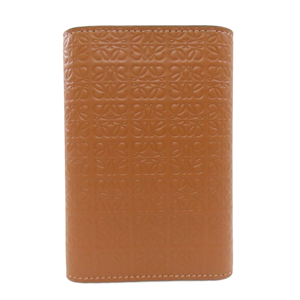 LOEWE Repeat Vertical Wallet Small Bifold Wallet with Coin Pocket Calf Ladies [Used]