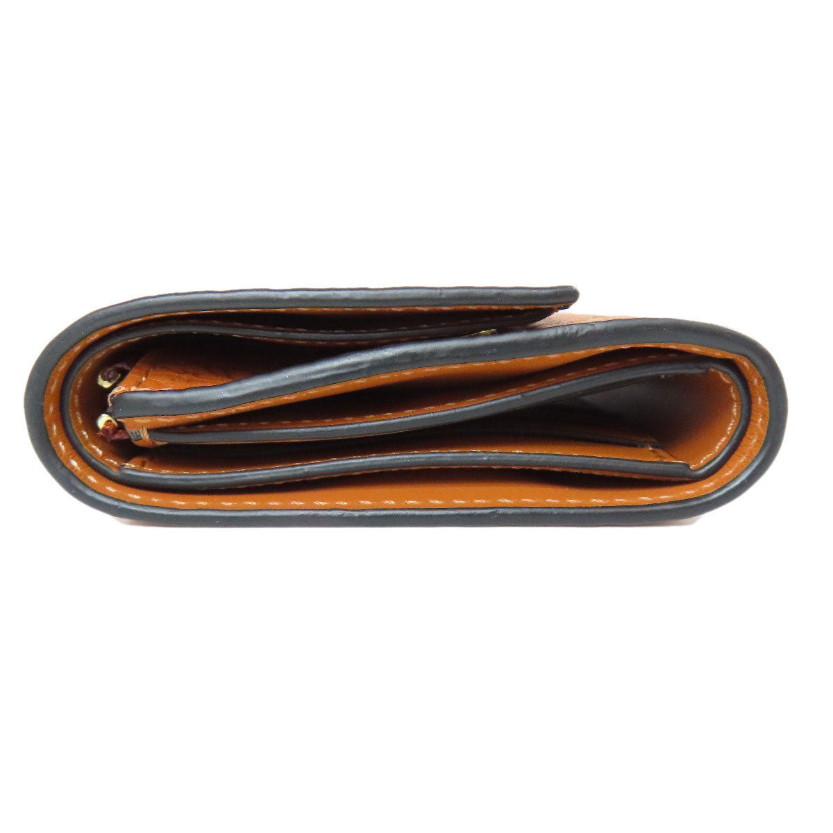 LOEWE Repeat Vertical Wallet Small Bifold Wallet with Coin Pocket Calf Ladies [Used]