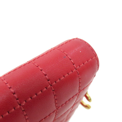CELINE CHardware coin purse Leather Ladies [Used]