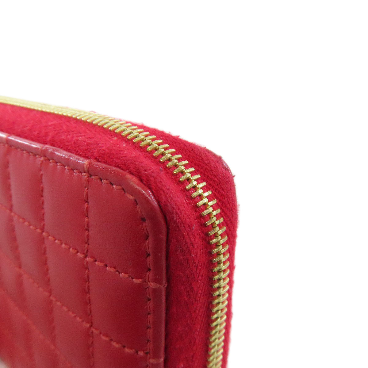 CELINE CHardware coin purse Leather Ladies [Used]