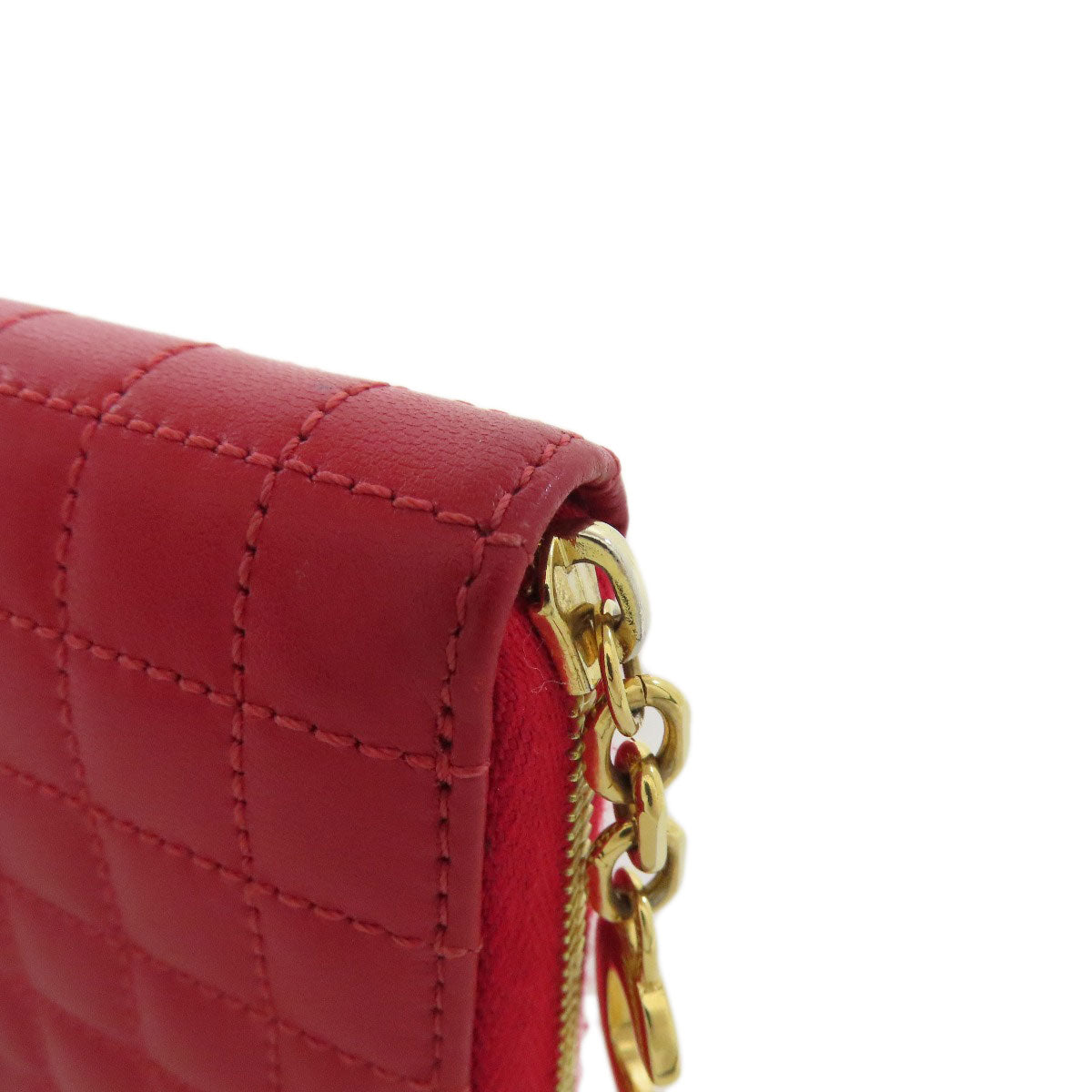 CELINE CHardware coin purse Leather Ladies [Used]
