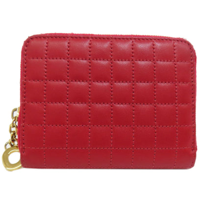 CELINE CHardware coin purse Leather Ladies [Used]