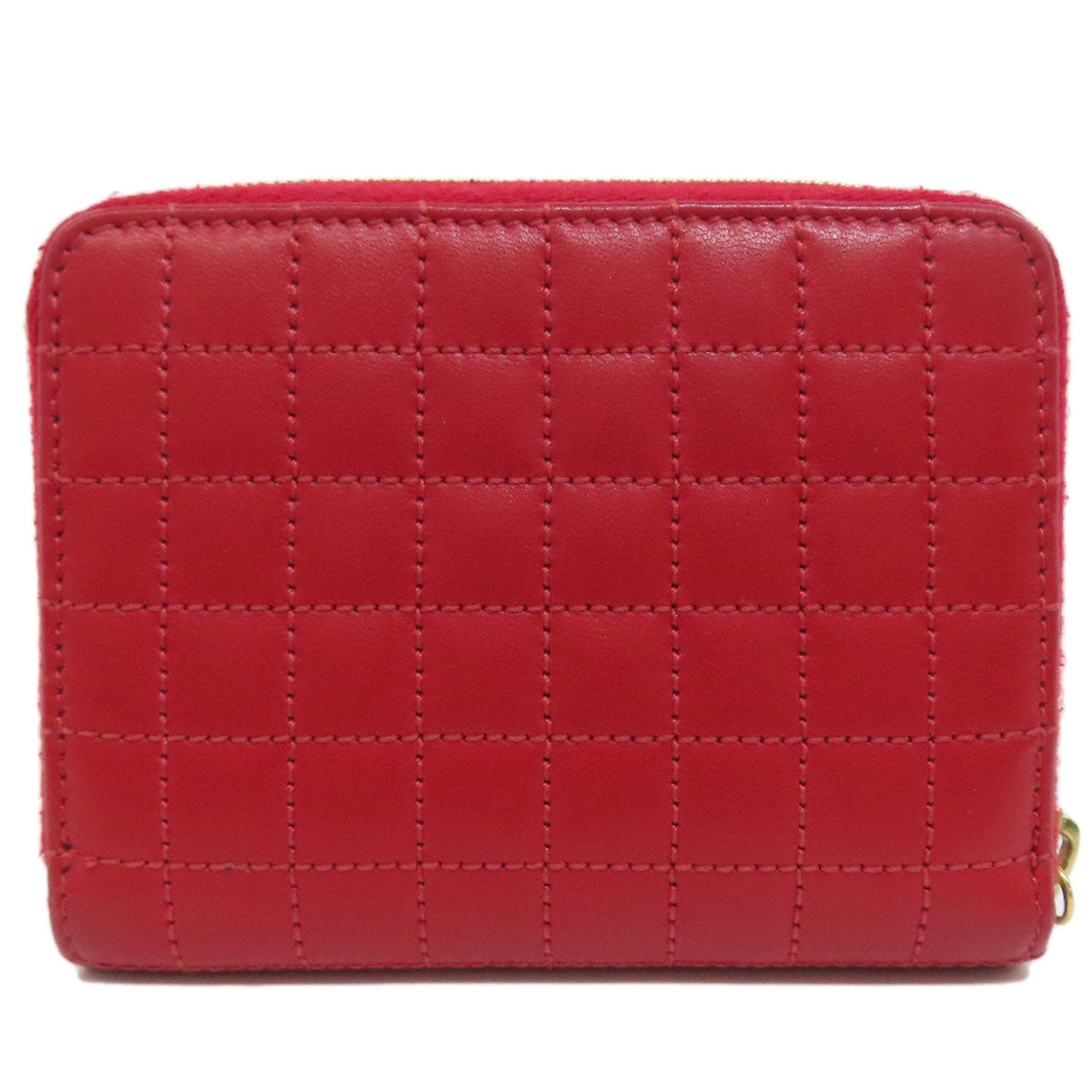 CELINE CHardware coin purse Leather Ladies [Used]