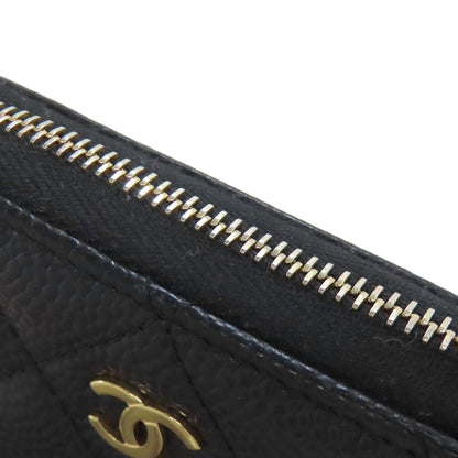 CHANEL   coin purse Matelasse COCO Mark GoldHardware Grained Calfskin Skin Ladies