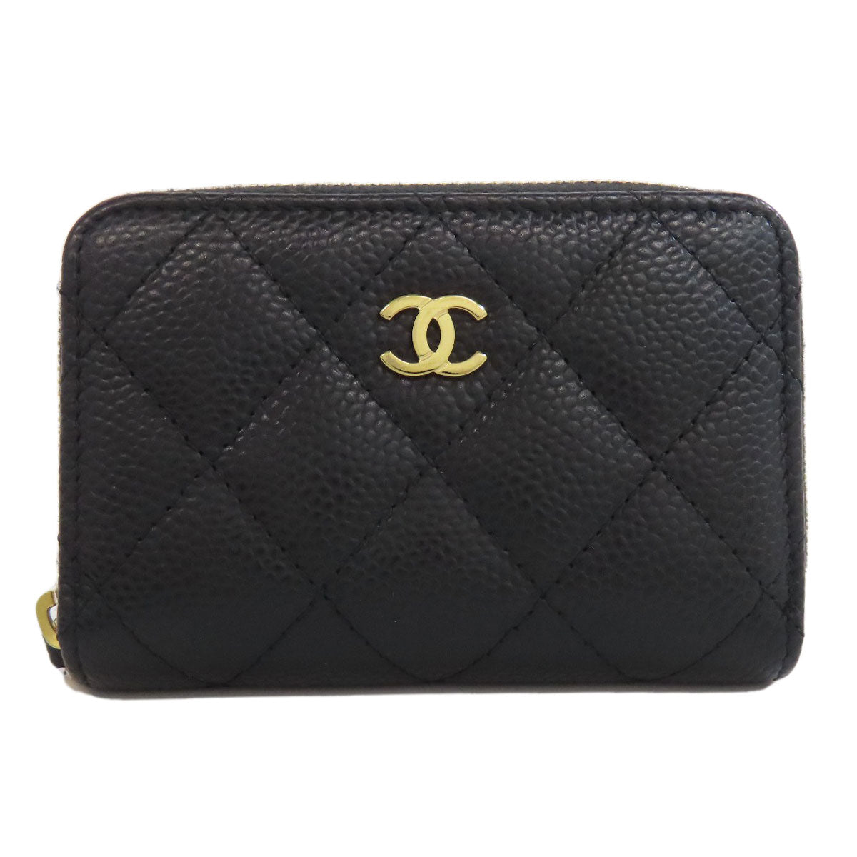 CHANEL   coin purse Matelasse COCO Mark GoldHardware Grained Calfskin Skin Ladies