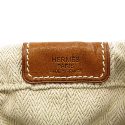 HERMES fullby 25 bag in bag Accessory pouch Towal chevron Ladies [Used]