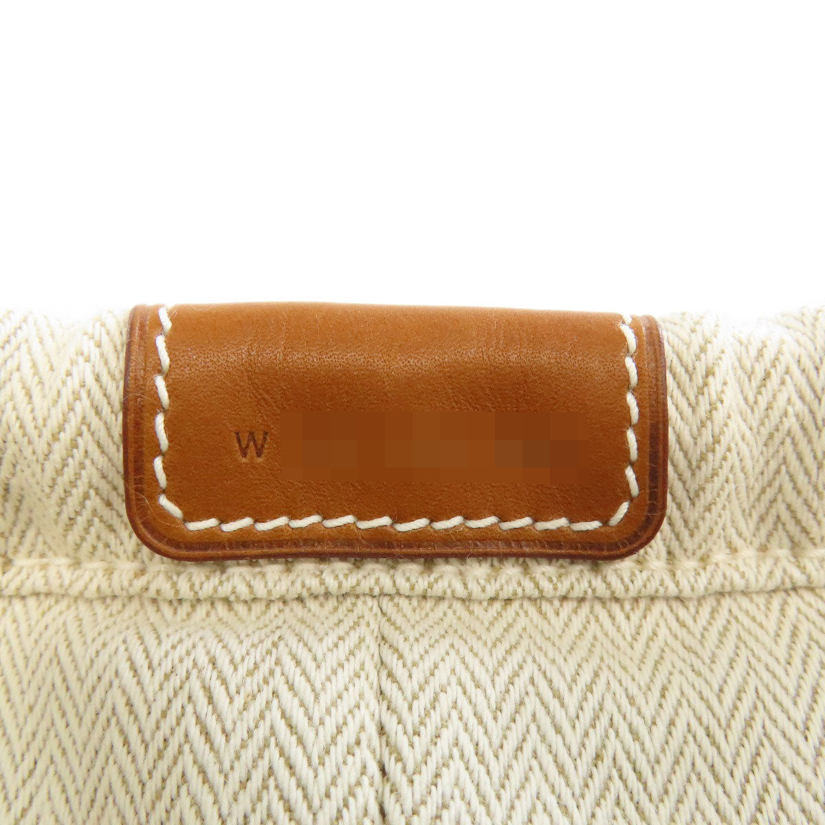 HERMES fullby 25 bag in bag Accessory pouch Towal chevron Ladies [Used]