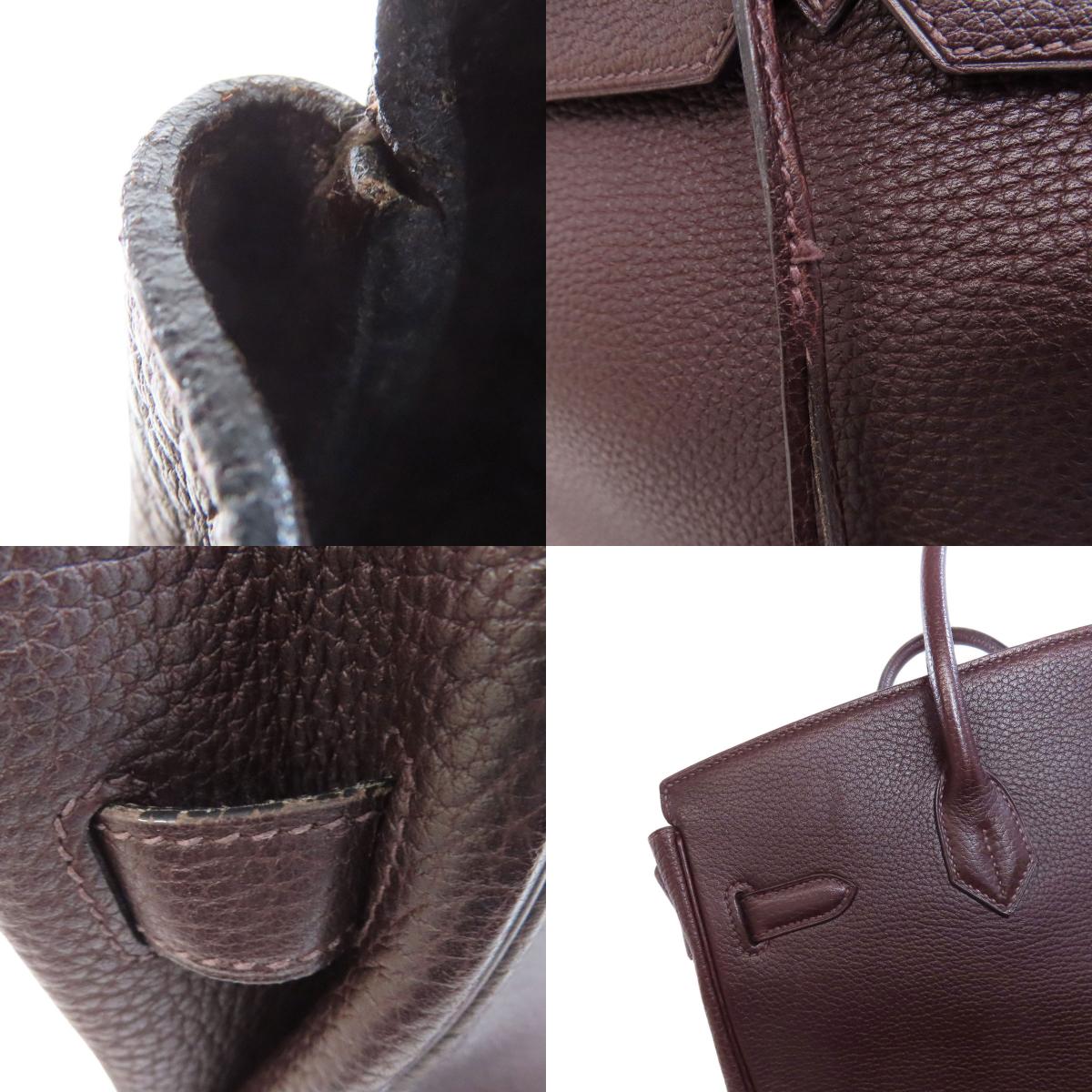 HERMES Otacroa 32 Silver Hardware Handbag Taurillon Clemence Ladies [Used]