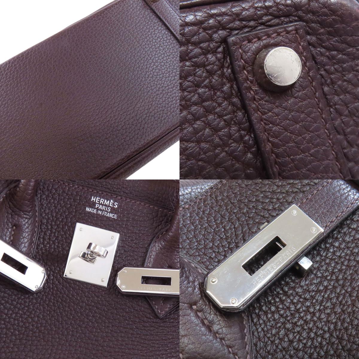 HERMES Otacroa 32 Silver Hardware Handbag Taurillon Clemence Ladies [Used]