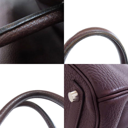 HERMES Otacroa 32 Silver Hardware Handbag Taurillon Clemence Ladies [Used]