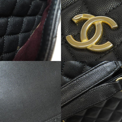 CHANEL Matelasse ChainShoulder GoldHardware Tote Bag Grained Calfskin Skin Ladies [Used]