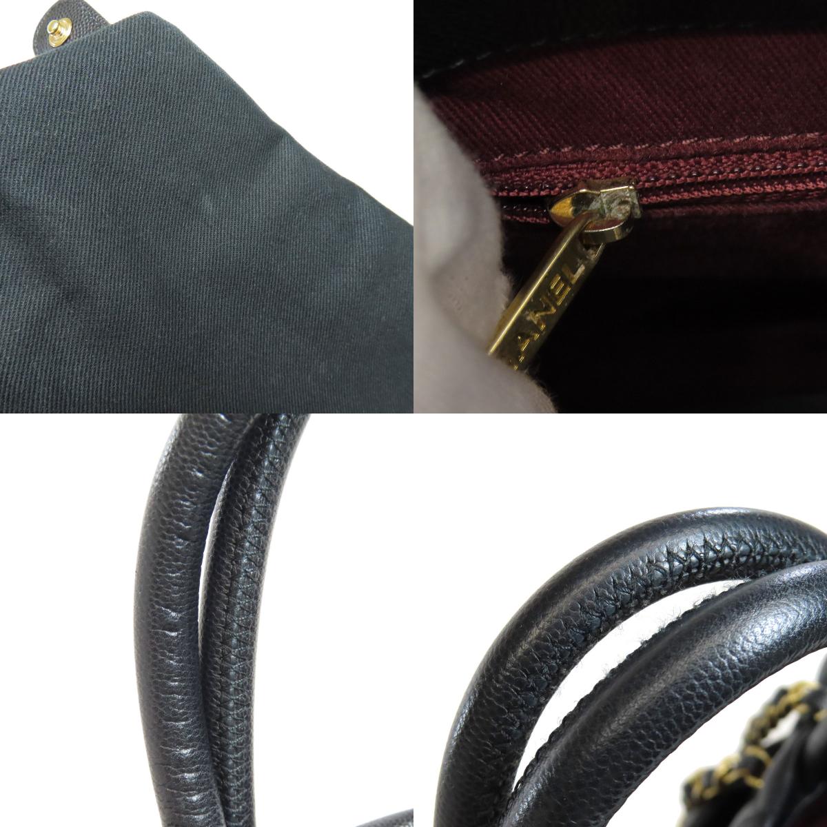 CHANEL Matelasse ChainShoulder GoldHardware Tote Bag Grained Calfskin Skin Ladies [Used]