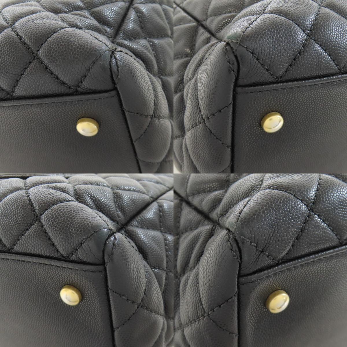 CHANEL Matelasse ChainShoulder GoldHardware Tote Bag Grained Calfskin Skin Ladies [Used]