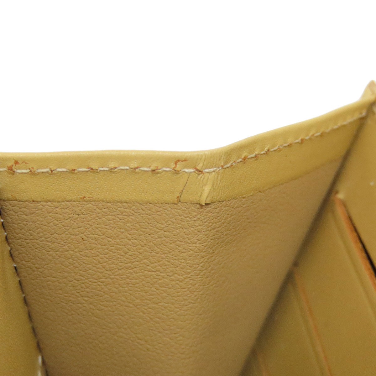 CELINE logo Long wallet (with coin pocket) Leather Ladies [Used]