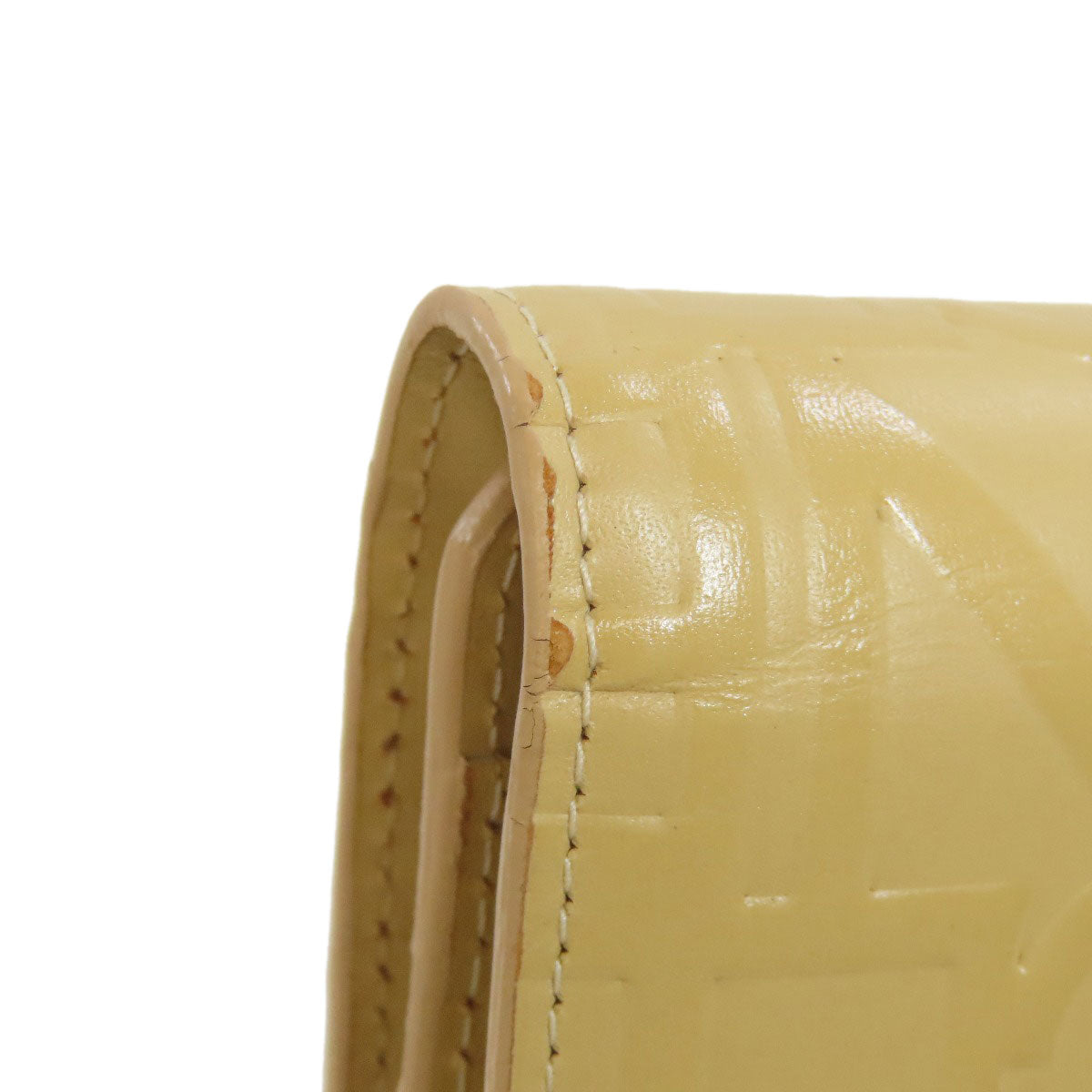 CELINE logo Long wallet (with coin pocket) Leather Ladies [Used]