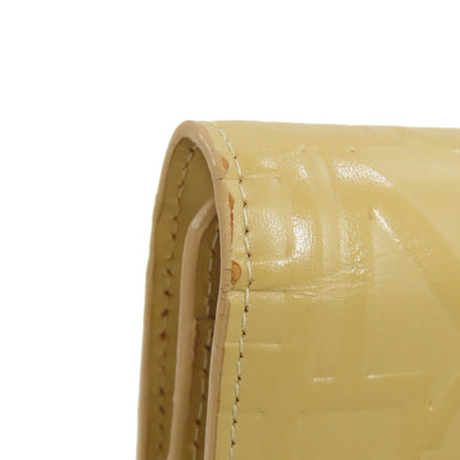 CELINE logo Long wallet (with coin pocket) Leather Ladies [Used]