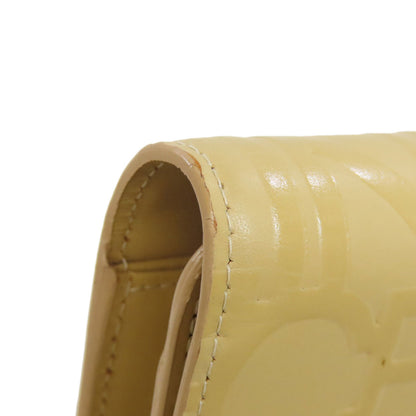 CELINE logo Long wallet (with coin pocket) Leather Ladies [Used]