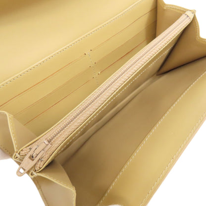 CELINE logo Long wallet (with coin pocket) Leather Ladies [Used]