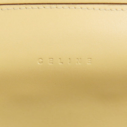 CELINE logo Long wallet (with coin pocket) Leather Ladies [Used]