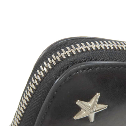Jimmy Choo Studs star motif Bifold Wallet with Coin Pocket Leather Ladies [Used]