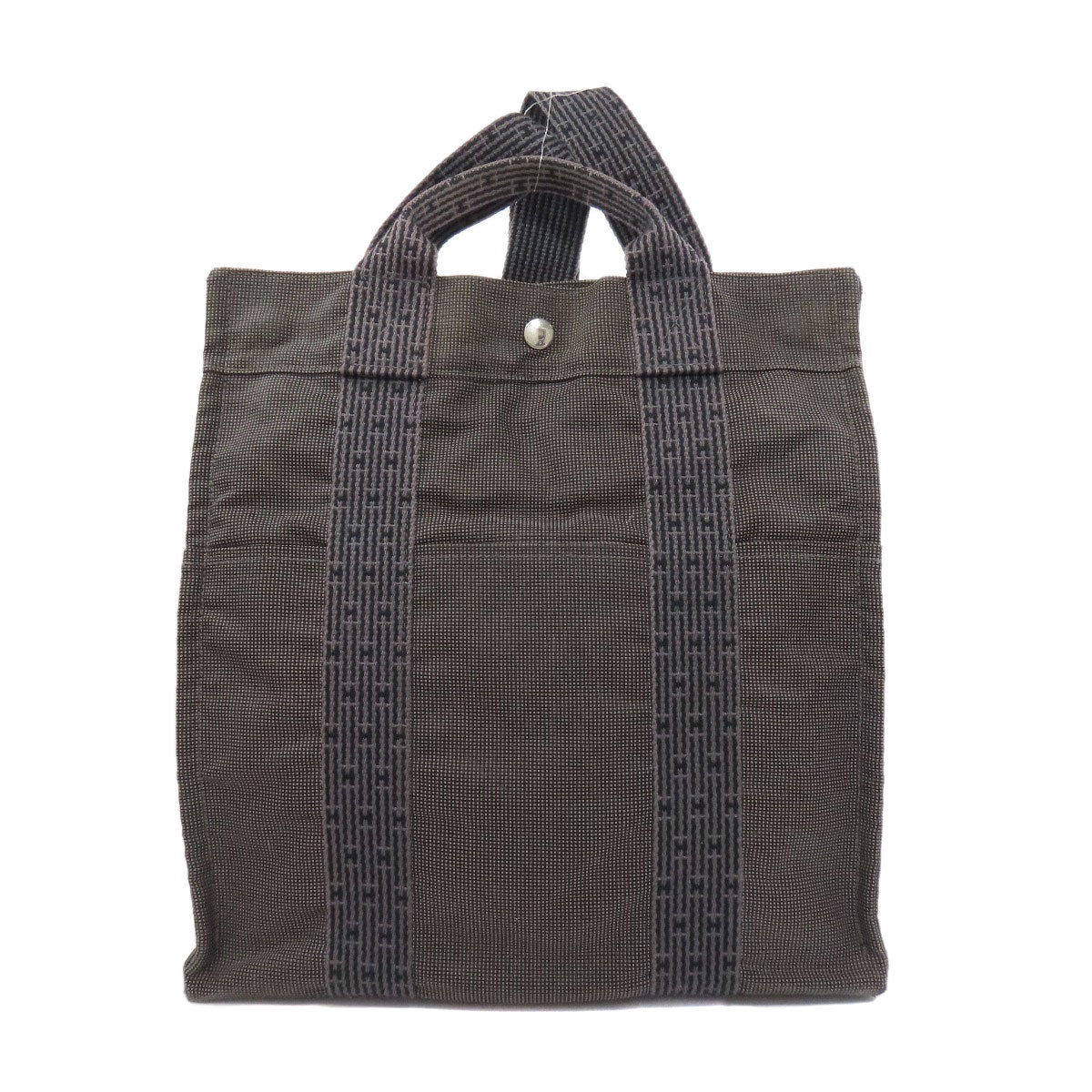 HERMES Her Line ad MM Handbag Canvas Ladies [Used]