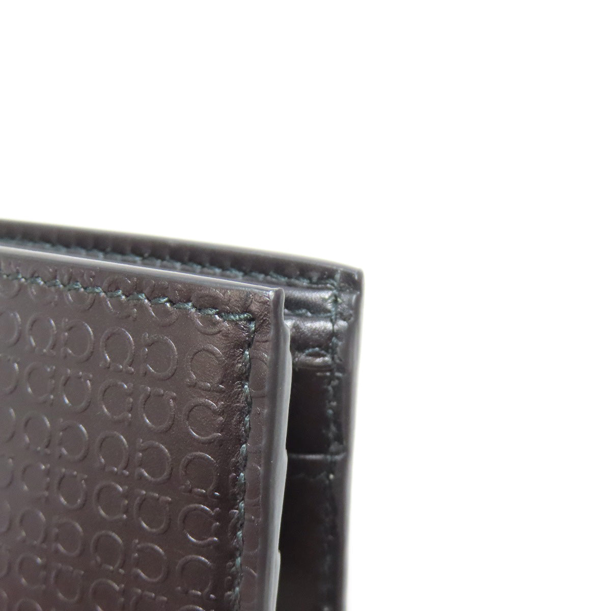 Salvatore Ferragamo Gancinipattern Bifold Wallet with Coin Pocket Leather Ladies [Used]