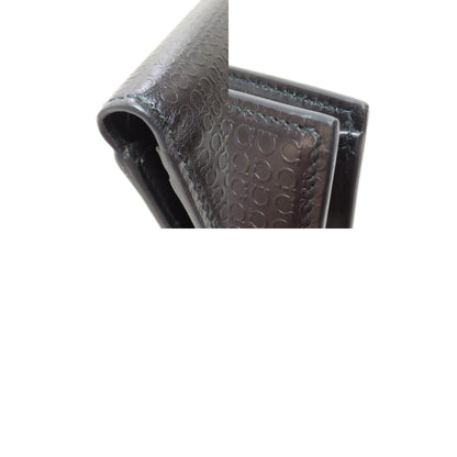 Salvatore Ferragamo Gancinipattern Bifold Wallet with Coin Pocket Leather Ladies [Used]