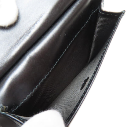 Salvatore Ferragamo Gancinipattern Bifold Wallet with Coin Pocket Leather Ladies [Used]