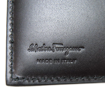 Salvatore Ferragamo Gancinipattern Bifold Wallet with Coin Pocket Leather Ladies [Used]