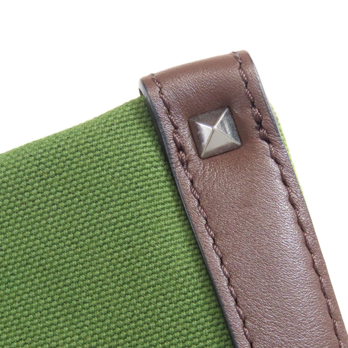 VALENTINO logo Handbag Canvas Ladies [Used]