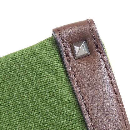 VALENTINO logo Handbag Canvas Ladies [Used]