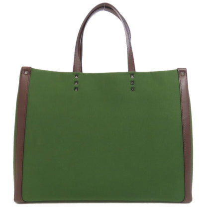 VALENTINO logo Handbag Canvas Ladies [Used]