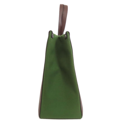 VALENTINO logo Handbag Canvas Ladies [Used]