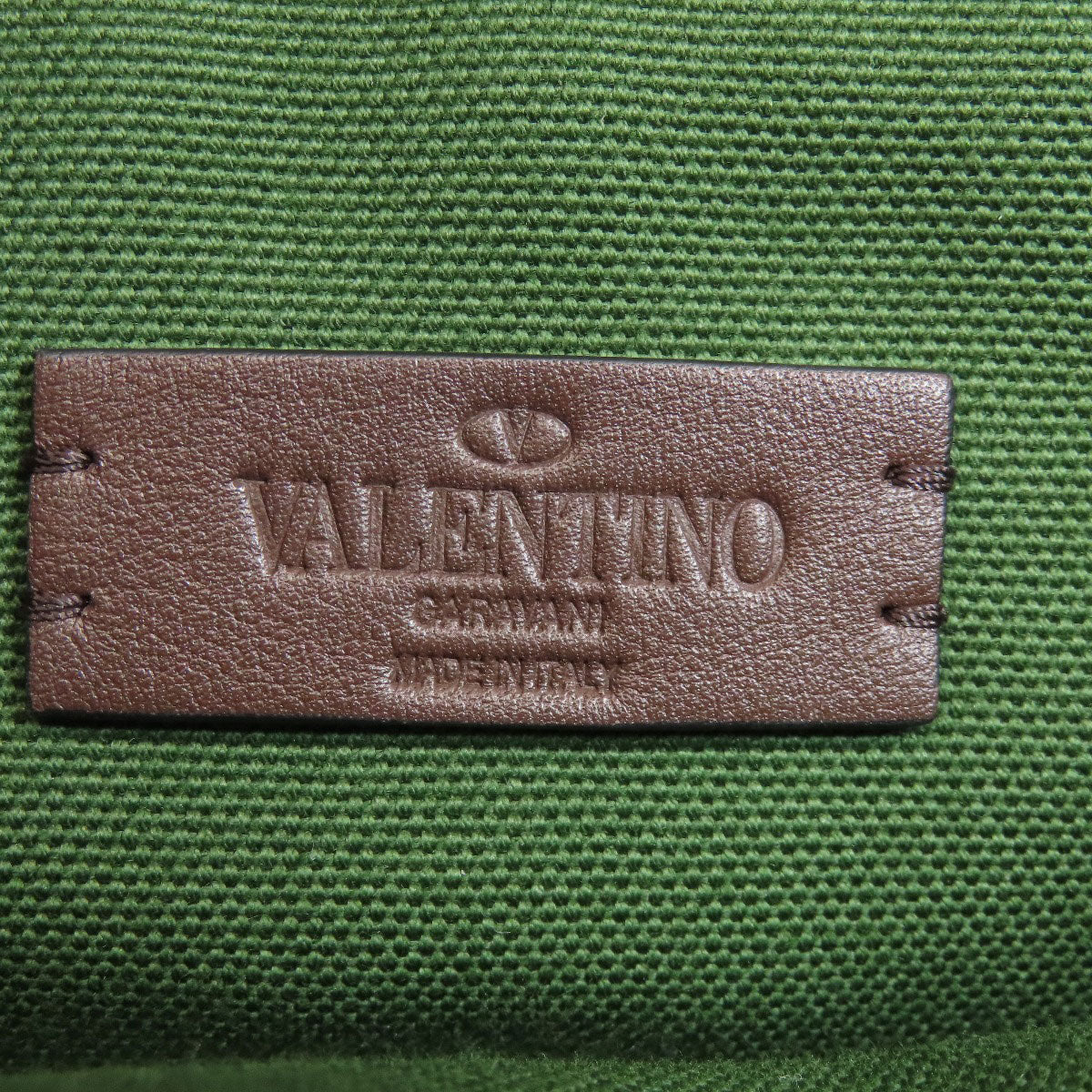 VALENTINO logo Handbag Canvas Ladies [Used]