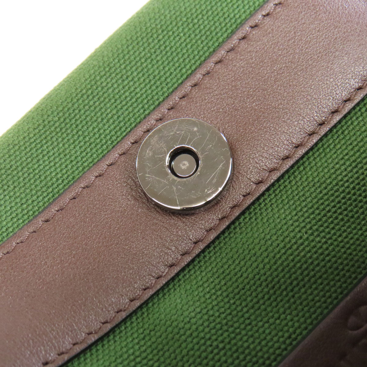 VALENTINO logo Handbag Canvas Ladies [Used]