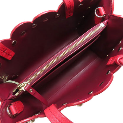 kate spade 2WAY Fake Pearl Handbag Leather Ladies [Used]