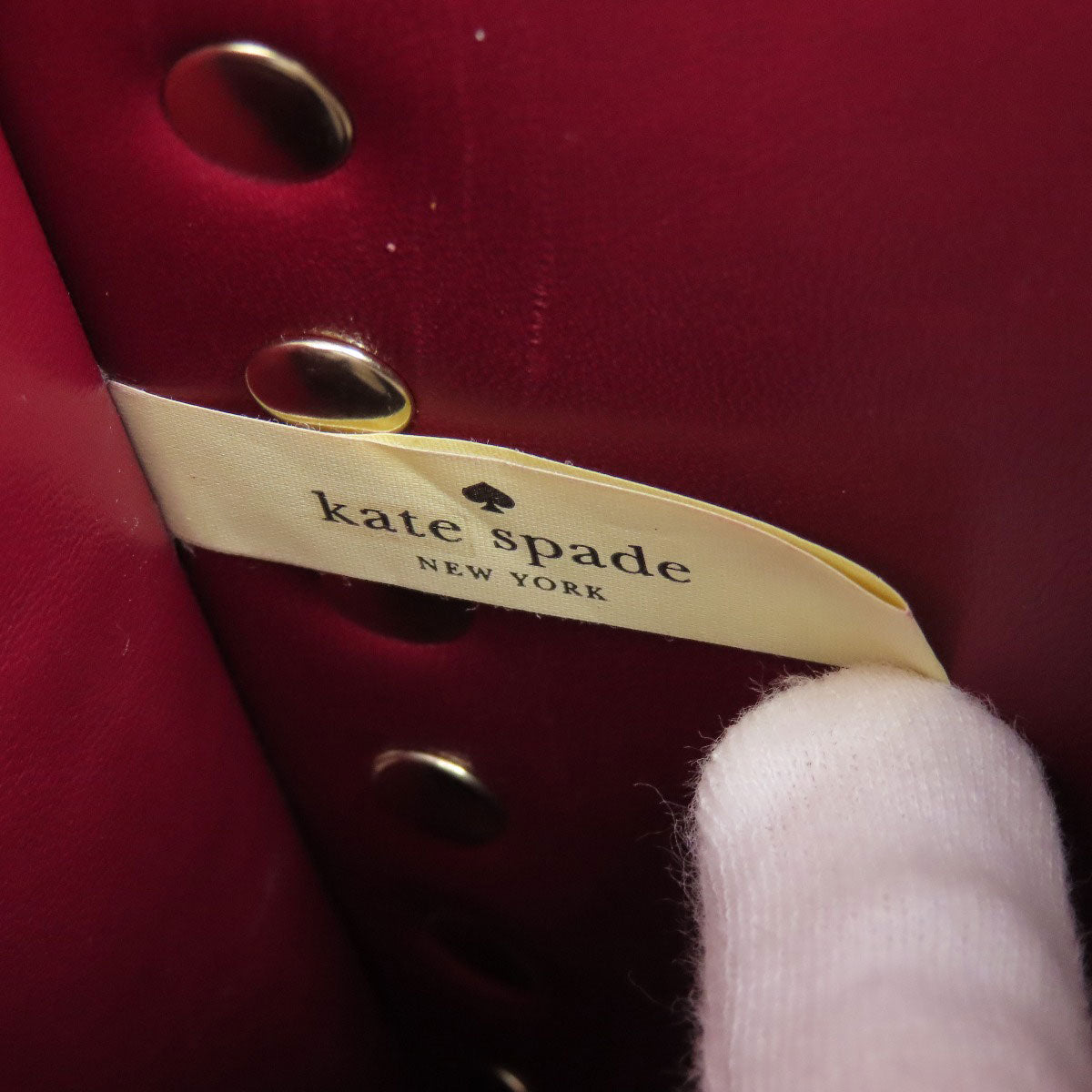 kate spade 2WAY Fake Pearl Handbag Leather Ladies [Used]